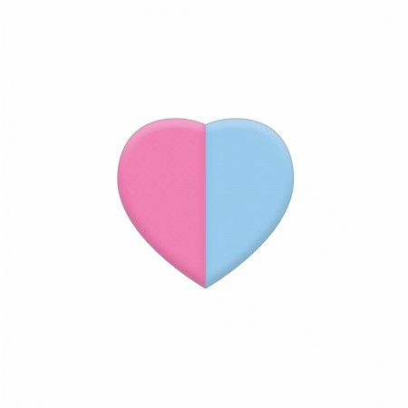 Heart-Shaped Eraser (Pink & Blue)